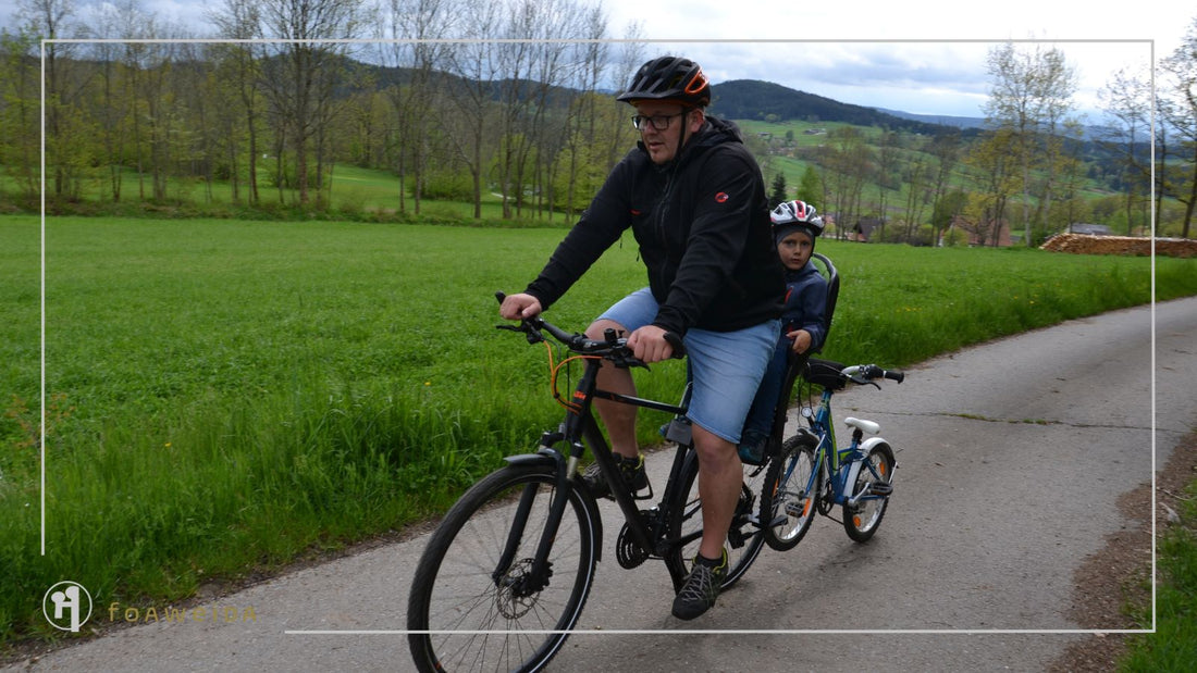 foaweida hop on hop off, schnell und unkompliziert wechseln zwischen aktiv fahren und sicher mitgenommen werden